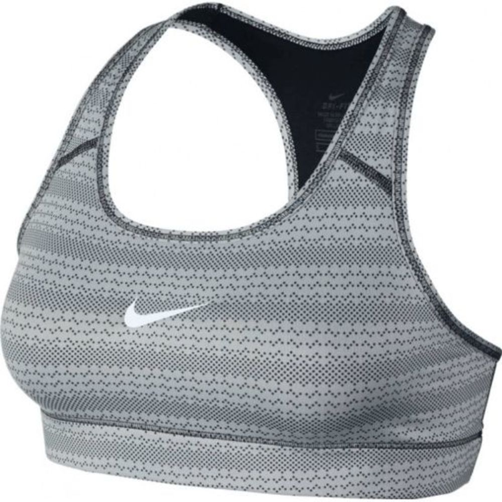 NEW Womens Small NIKE Dri-Fit Victory CMPRSN Zig DT Bra Training 727013-010 Gray